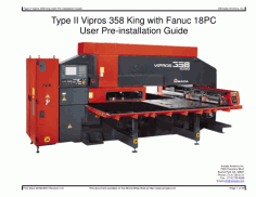 Type II Vipros 358 King with Fanuc 18PC User Pre Installation Guide PDF Free Download