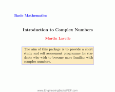Introduction to Complex Numbers PDF Free Download