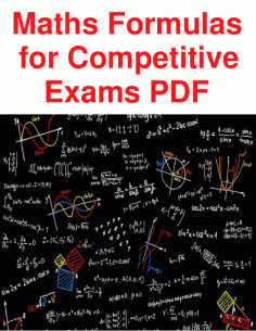Maths Formulas for Competitive Exams PDF Free Download
