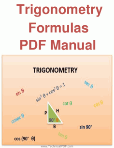 Trigonometry Formulas Manual PDF Free Download